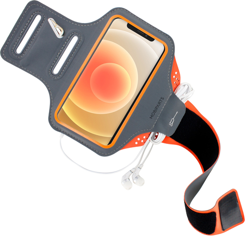 Mobiparts Comfort Fit Sport Armband Apple iPhone 12/12 Pro Neon Orange – image 3