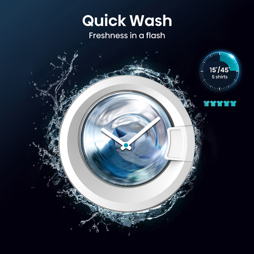 Hisense 3 Series WD3M841BWI Integrated 8 kg Washer Dryer - White - image 4