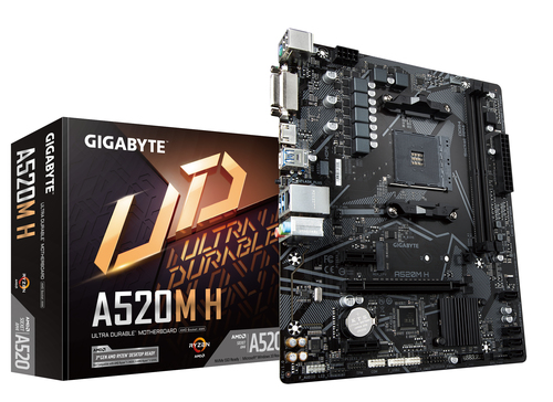 MB GIGABYTE A520M H ULTRA DURABLE AM4 DDR4 MICRO ATX A520M H - A520M H