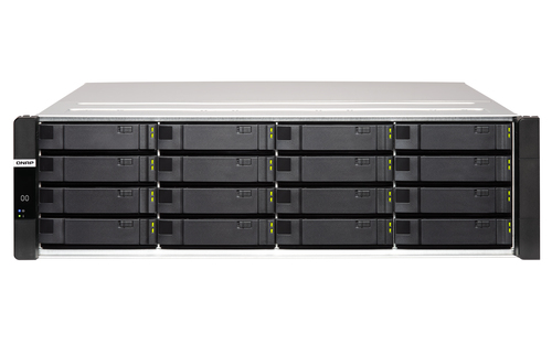 QNAP ES1686dc NAS Стойка (3U) Intel® Xeon® D D-2123IT 32 GB DDR4 0 TB QNAP QES Черный, Серый