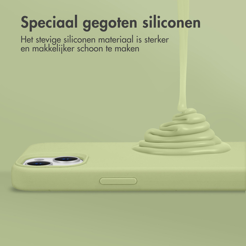 Accezz Liquid Silicone Backcover Samsung Galaxy A35 - Groen, afbeelding 2