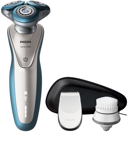 Philips SHAVER Series 7000 S7560/43 men's shaver Rotation shaver Trimmer Blue, Silver