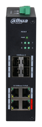 Dahua Technology 8-Port Hardened Managed Switch with 4-Port PoE