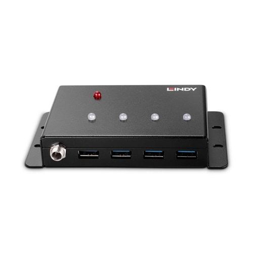 Lindy 443492 USB 3.2 Gen 1 hub 4 ports Black USB hubs splitters ad... - image 3