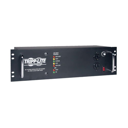 Tripp Lite 2400W Rackmount Line Conditioner w/ AVR / Surge Protection 120V 20A 60Hz 14 Outlet 12ft Cord Power Conditioner - Acondicionador de línea montaje en bastidor - 20 A - CA 120 V - 24 kW - conectores de salida 14 - 3U - 19 - LCR2400