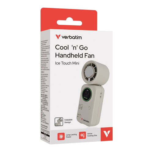 Verbatim Cool 'n' Go Ice Touch Mini Handheld Fan – image 3
