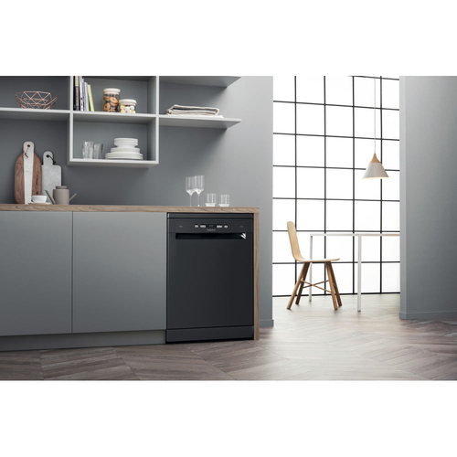 Hotpoint HFC3C26WCBUK Full Size Dishwasher - Black - E Rated, Black - image 2