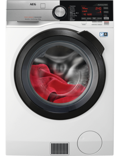 AEG Series 9000 L9WSF80699 стирально-сушильная машина Отдельно стоящий Фронтальная загрузка Белый