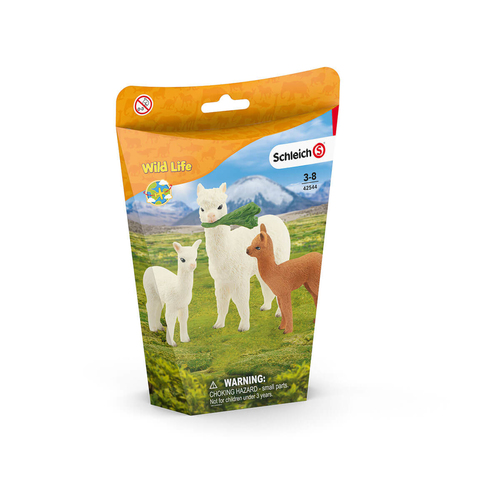 Schleich Wild Life - Alpacafamilie speelfiguur, afbeelding 5
