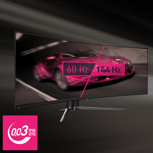 MSI MPG 491CQPDE QD-OLED computer monitor 124,5 cm (49 ) 5120 x 1440 Pixels DQHD QDOLED Zwart, afbeelding 9