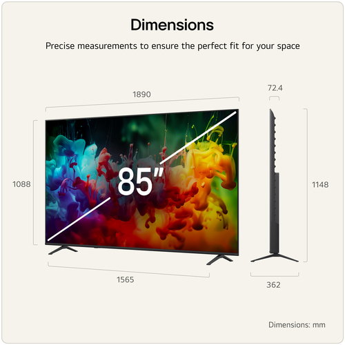 LG 85QNED70B6A.AEK TV 2.16 m (85") 4K Ultra HD Smart TV Wi-Fi – image 3