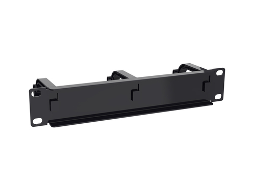 Equip Kabelgoot 10" 1HE 3x Plastikringe zwart, afbeelding 3