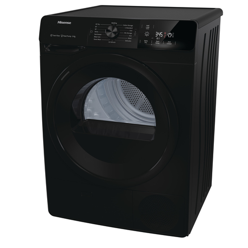 Hisense DHGE901B tumble dryer Freestanding Front-load Black – image 8