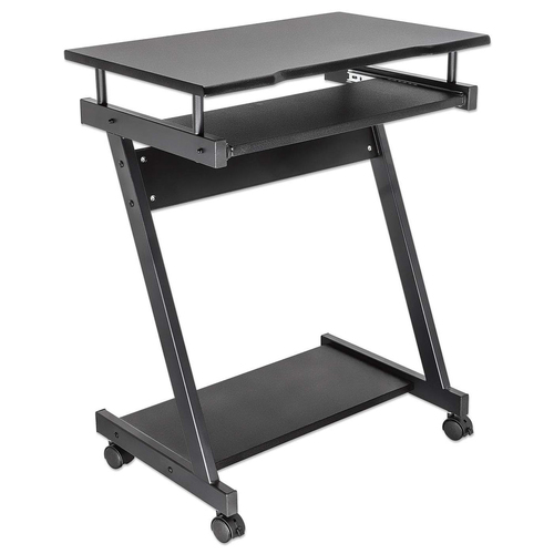 Manhattan Escritorio compacto para computadora, con bandeja deslizable para teclado imagen 2