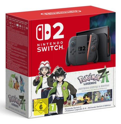 Nintendo Switch 2 + Pokémon Legends: Z-A: Switch 2 Edition портативная игровая приставка 20,1 cm (7.9") 256 GB Сенсорный экран Wi-Fi Черный