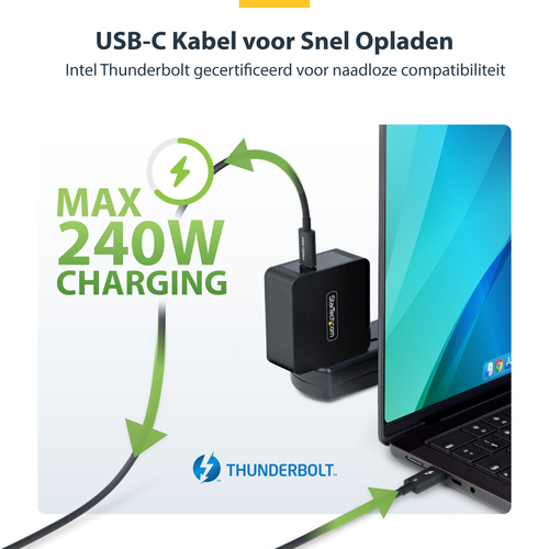 STARTECH 80cm Thunderbolt 5 Cable 8K, afbeelding 6