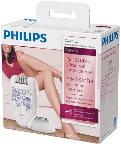 Philips Satinelle HP6423/31 epilator 20 tweezers Violet, White – image 2