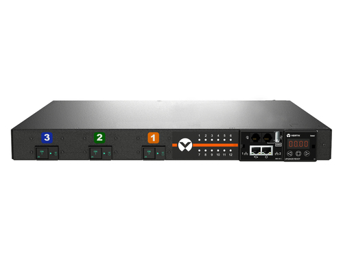 Vertiv Geist DUU3E1R6-12CF17-1S02A0H00-S блок распределения питания 12 розетка(и) 0U Черный