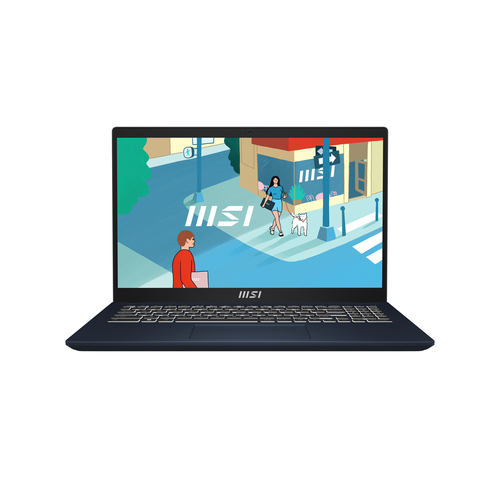 MSI Modern 15 B13M 886US Intel® Core™ i5 i5-1335U Ноутбук 39,6 cm (15.6") Full HD 16 GB DDR4-SDRAM 1 TB Твердотельный накопитель (SSD) Wi-Fi 6 (802.11ax) Windows 11 Pro Синий
