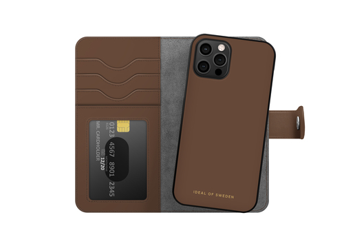 iDeal of Sweden Magnet Wallet+ iPhone 12 / 12 Pro Dark Brown – image 3