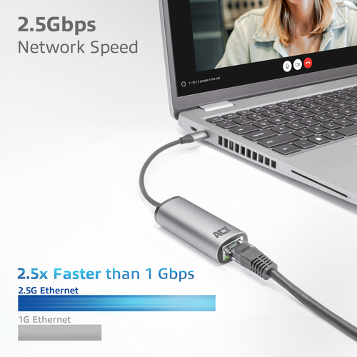 ACT Connectivity USB-C naar 2,5 Gigabit ethernet adapter, afbeelding 5
