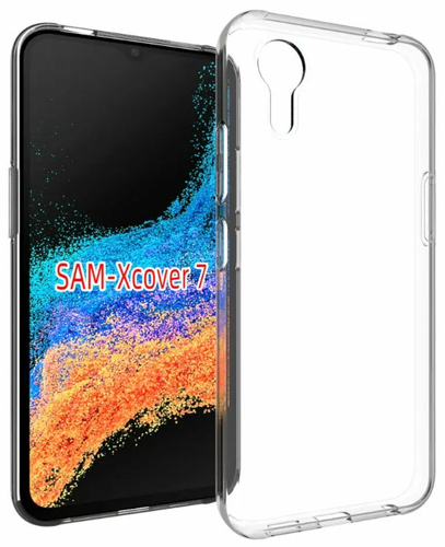 London Galaxy Xcover7 Clear Cover. Material TPU