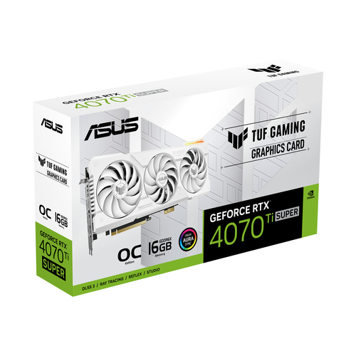 ASUS TUF Gaming TUF-RTX4070TIS-O16G-BTF-WHITE NVIDIA GeForce RTX 4070 Ti SUPER – image 2