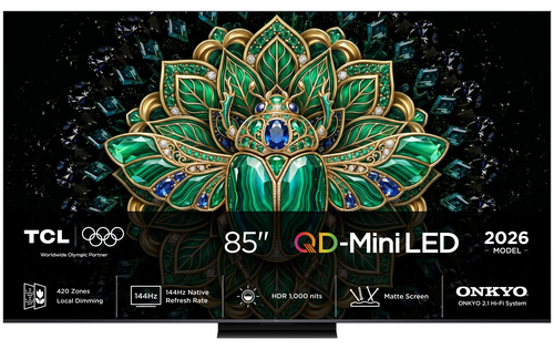 TCL MQLED75L 85MQLED75L TV 2.16 m (85") 4K Ultra HD Smart TV Wi-Fi Black 1000 cd/m² – image 1