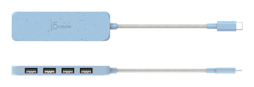 j5create JCH341EC interface hub USB Type-C 1250 Mbit/s Blue – image 4