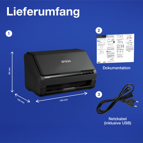Product image: Epson WorkForce ES-550W ADF scanner 600 x 600 DPI A4 Black