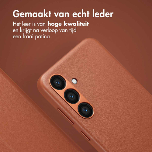 Accezz Leather Bookcase 2-in-1 met MagSafe Samsung Galaxy S23 FE - Sienna Brown, afbeelding 2