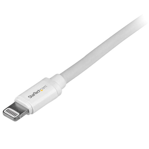 StarTech.com 2m (6ft) Long White Apple 8-pin Lightning Connector to USB Cable for iPhone / iPod / iPad - Charge and Sync Cable (USBLT2MW) Lightning-kabel 2m Hvid – billede 3