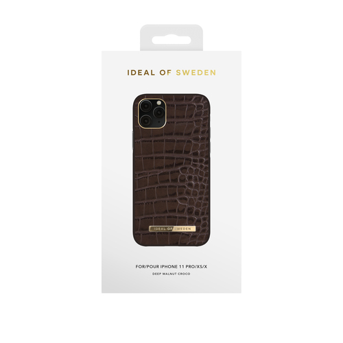 iDeal of Sweden Atelier Case iPhone 11P/XS/X Deep Walnut Croco – image 1