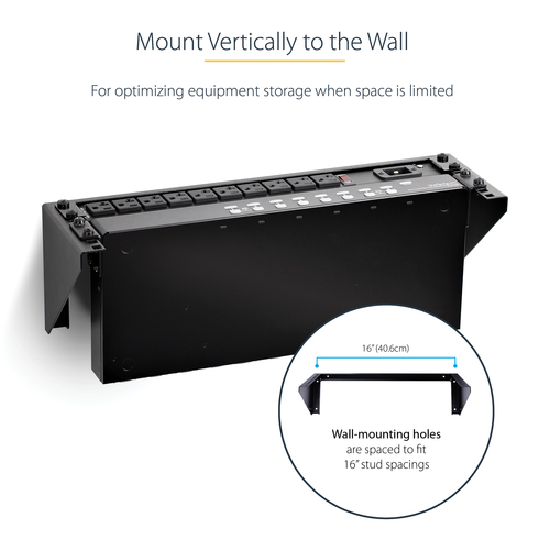 StarTech.com 3U 19” Wall Mount Vertical Rack Bracket, Wall Mount Patch Panel Bracket for Data/AV/IT/Computer Equipment, 3U Rack for Cabinet or Server Room, Supp – image 9