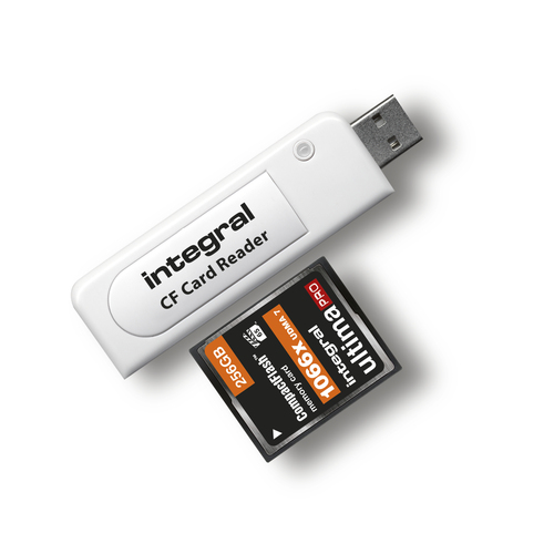 Integral USB 2.0 CARD READER SINGLE SLOT COMPACT FLASH ETAIL – image 2