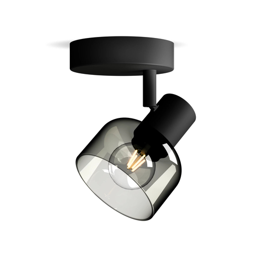 Philips Opbouwspot Sleet - Zwart - 10cm - E14