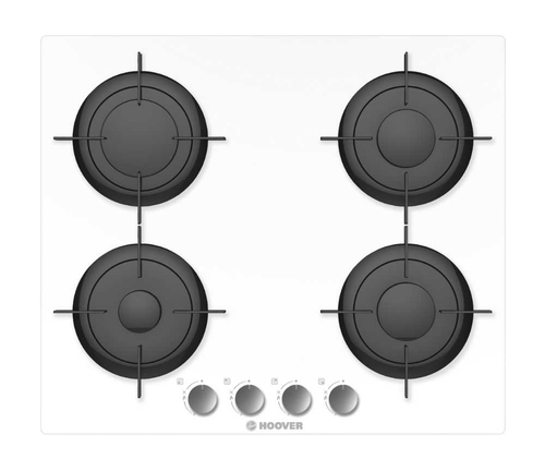 Hoover HVG64MW Белый Встроенный 60 cm Газовый 4 зона(ы)