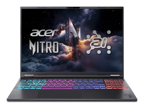 Acer Nitro 16S AI AN16S-61-R2EC Copilot+ PC AMD Ryzen AI 9 365 Ноутбук 40,6 cm (16") WQXGA 32 GB DDR5-SDRAM 1 TB Твердотельный накопитель (SSD) NVIDIA GeForce RTX 5070 Wi-Fi 6E (802.11ax) Windows 11 Home Черный QWERTY Итальянский