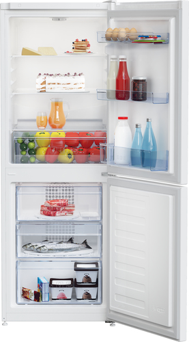 Beko CFG4552W 153cm 50/50 Small Frost Free Fridge Freezer - White - E Rated, White - image 3