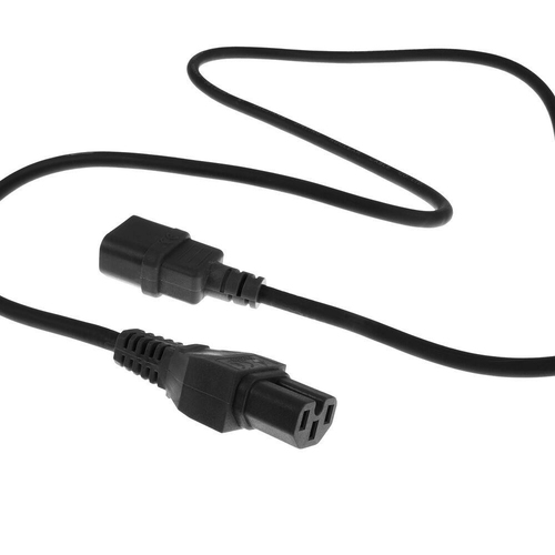 POWERCORD C14-C15 BK 5.00M. 1 stk, afbeelding 2