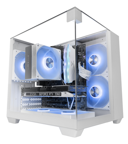 Mars Gaming MC-VISIONMW Mini Tower White – image 2