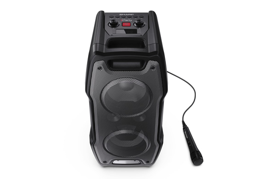 Sharp PS-931 180W Xparty Sing Party Speaker with Bluetooth in Black Black - image 3
