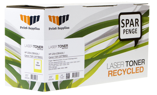 MM Yellow Laser Toner - HP 125A (CB542A) / Canon 716Y (1977B002) - For HP Color LaserJet / Canon LBP & MF – image 2