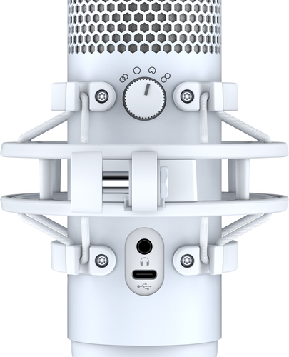 HyperX QuadCast S - USB Microphone (White-Grey) - RGB Lighting – image 4