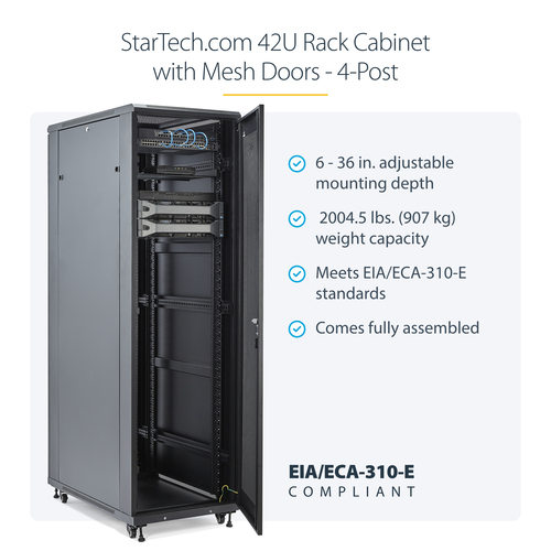 StarTech.com 42U Enterprise-Grade Server Rack Cabinet – image 8