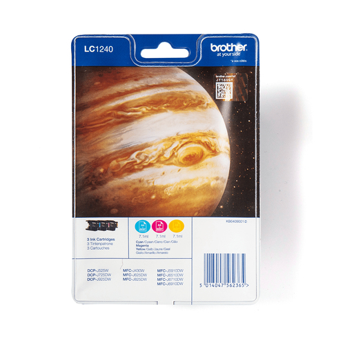 Original Brother LC1240 Ink Cartridge Multipack (C/M/Y) - image 1