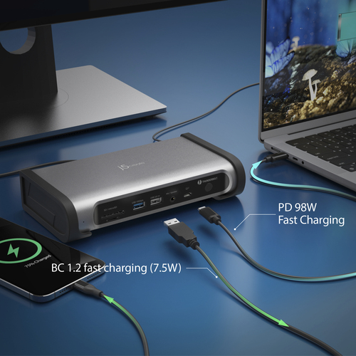 j5create JTD568 Thunderbolt™ 4 Quad Display Docking Station-EU, Black – image 6