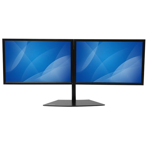 StarTech.com Dual Monitor Mount - Supports Monitors 12 to 24 - Adjustable - VESA Monitor Stand for Desk - Low Profile Base - Horizontal - Black (ARMBARDUO) Stativ LCD display 24 – billede 5