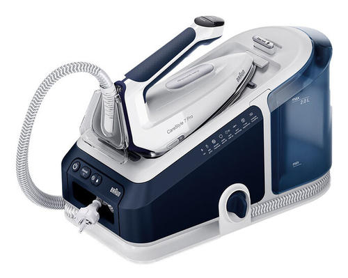 Braun Steam Generator Iron, 8 Bar Carestyle 7 Pro in Blue Blue - image 1