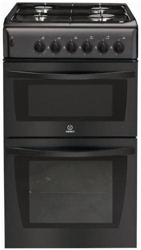 Indesit KD3G2SAIR cooker Freestanding cooker Gas Black